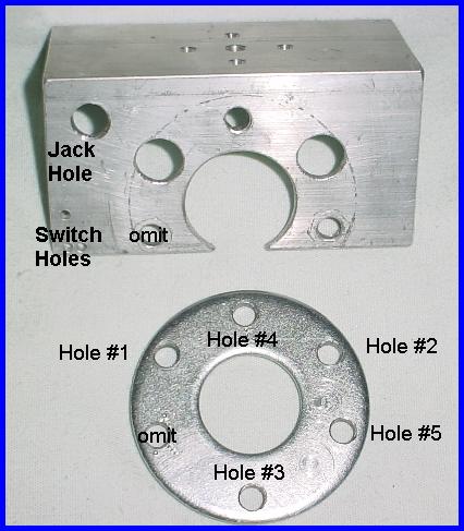 The new bracket and washer