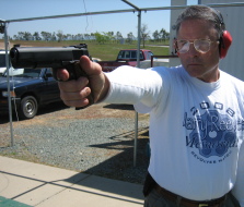 Commander Killingsworth with Service Pistol