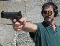 Tony Silva with Service Pistol